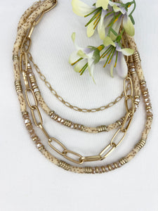 STUNNING STAND OUT LAYERED NECKLACE